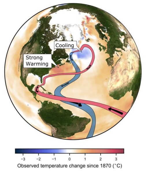 RealClimate: New study suggests the Atlantic overturning circulation AMOC  “is on tipping course”